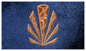 DNSEMP-C-602-CP-SH-BL Copper Sunburst Shimmer Blue